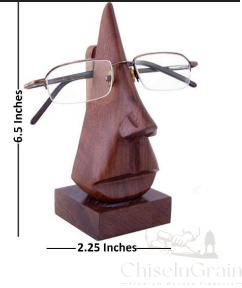 Wooden Eyeglass Holder Stand
