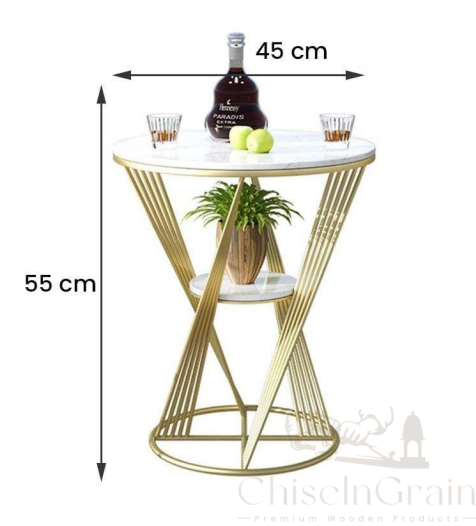 Twisted Base Side Table