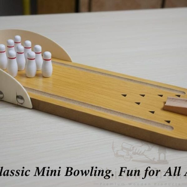 Classic Mini Wooden Bowling Game